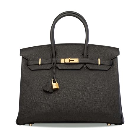 hermes black leather birkin togo|Hermes Birkin 35 gold.